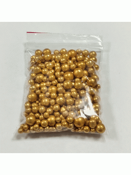 Dekorativne perle 50g zlato